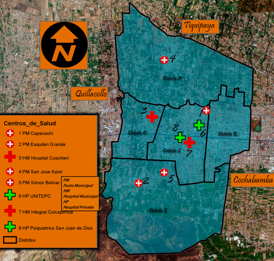 Mapa de Centros de Salud